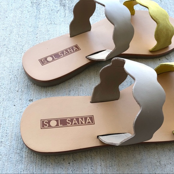 \Sol Sana\• NWB Wave Slide in Lemon - Picture 3 of 9